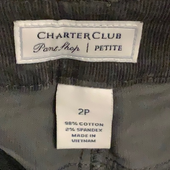 Dark grey pinwale corduroy pants - Picture 4 of 4